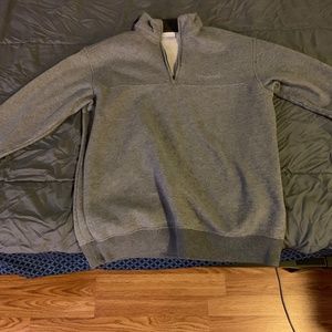 Half zip sweat shirt